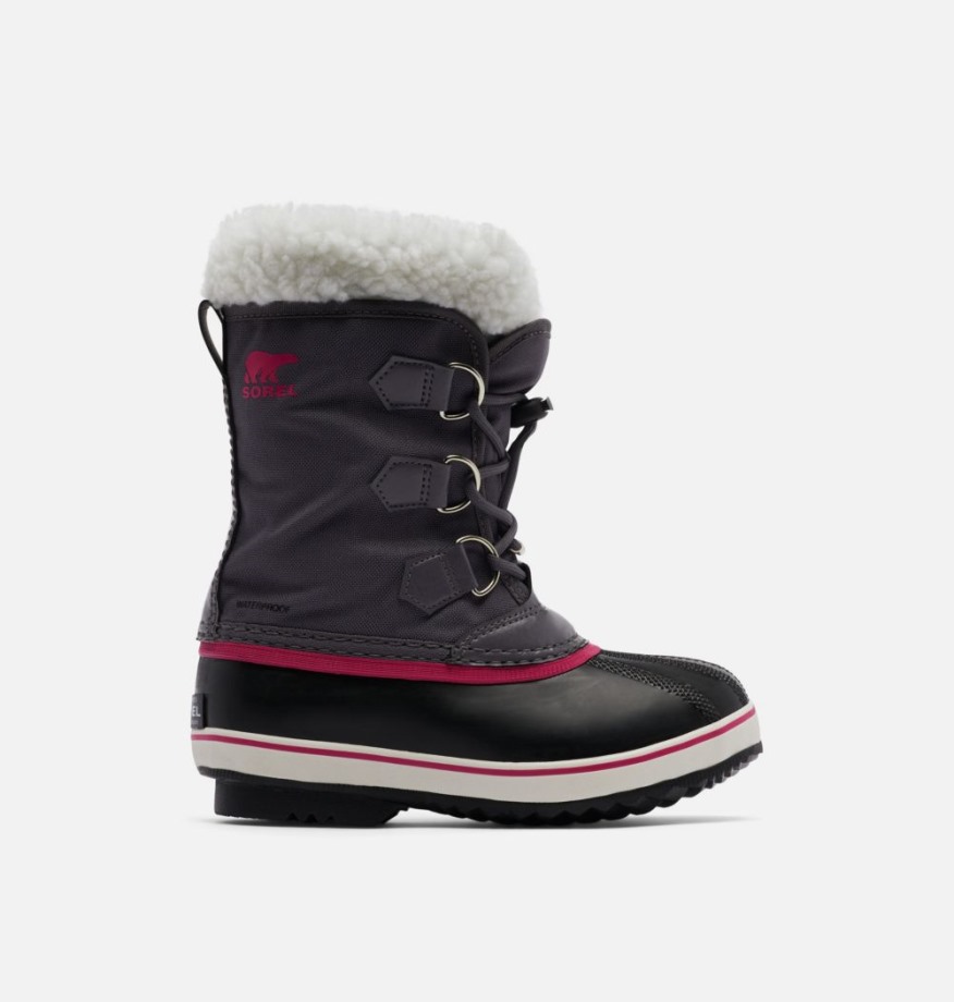 Sorel Belgique Pulse-black Bottes En Nylon Yoot Pac Pour Enfants