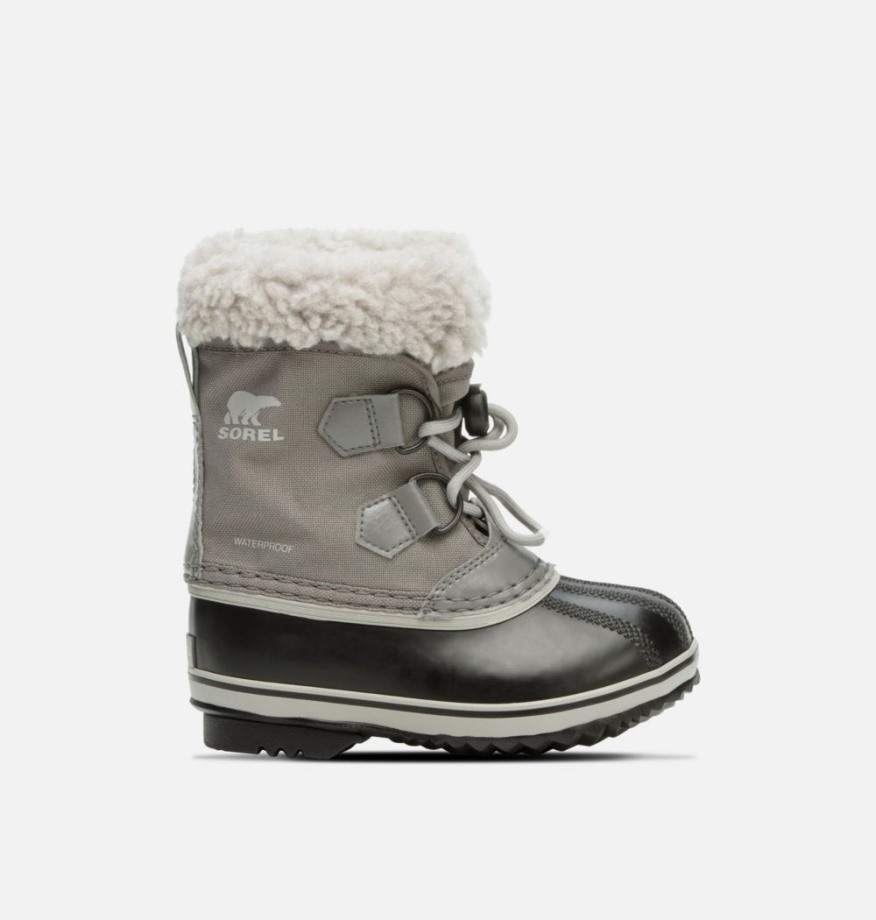 Sorel Belgique Quarry-dove Bottes En Nylon Yoot Pac Pour Enfants