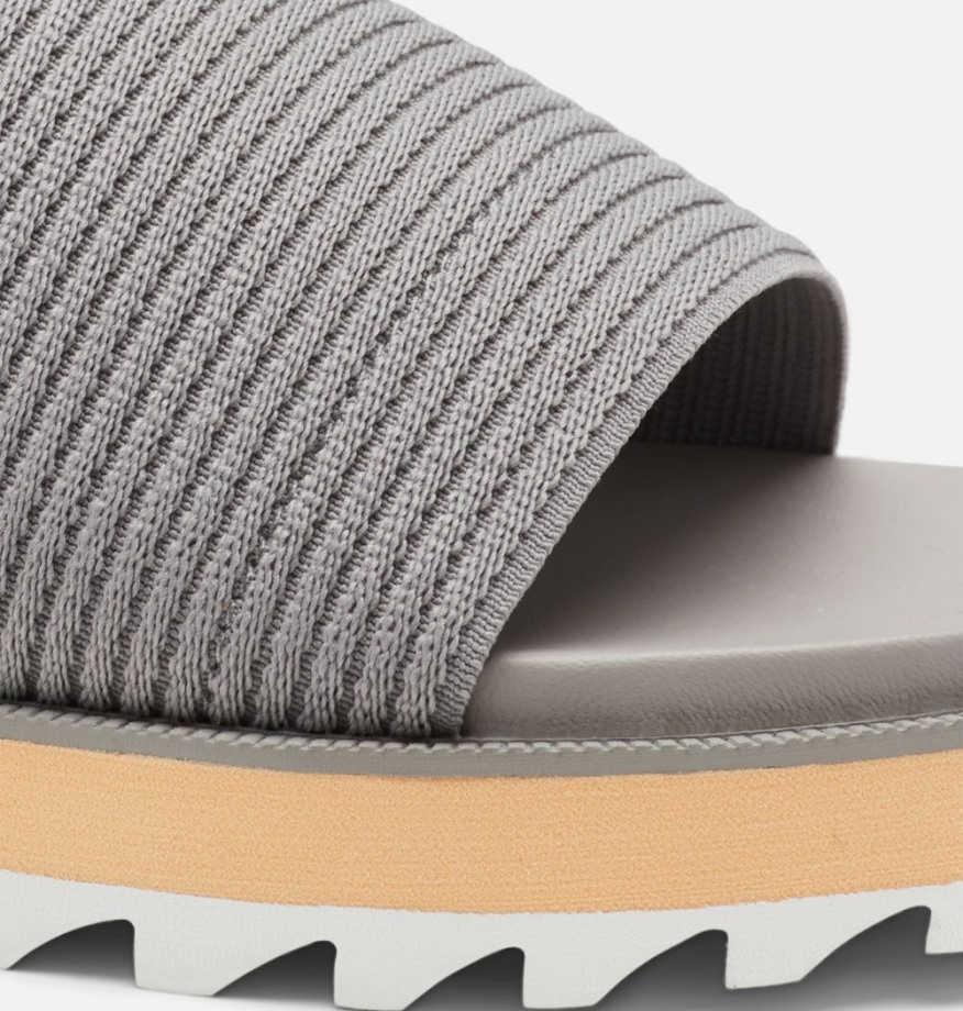 Sandale Roaming Easy Slide Femme Sorel Belgique Gris Chrome-sea Salt