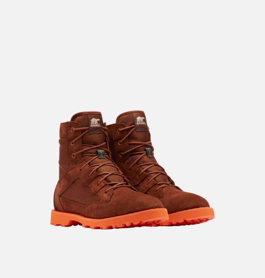 Sorel Belgique Ambre Foncé-orange étincelant Botte Caribou Otm Pour Hommes