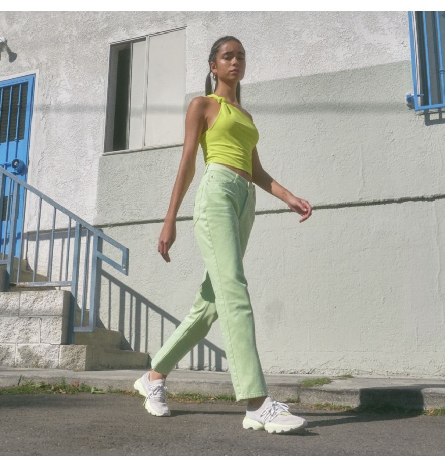 Dark Stone-moonstone Sorel Belgique Sneaker Kinetic Impact Lace Pour Femme