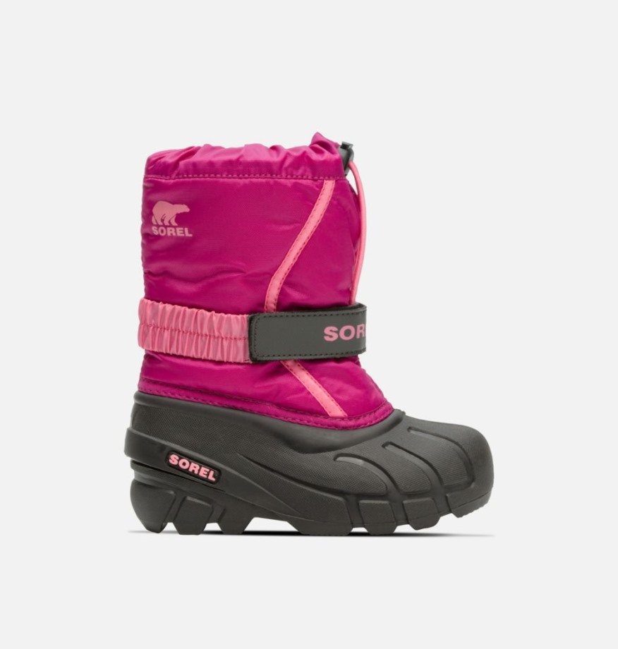 Sorel Belgique Botte Flurry Enfant Deep Blush-tropic Pink