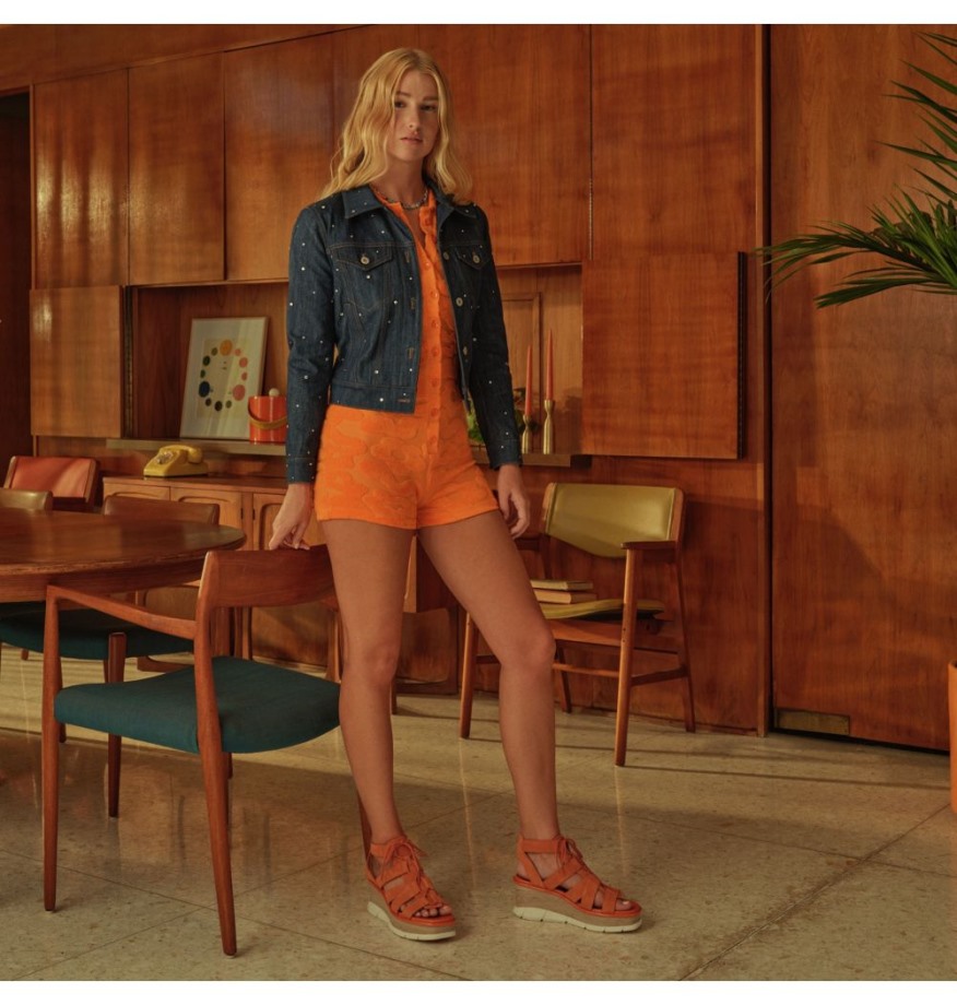 Sorel Belgique Joanie Iii Sandale Compensée En Dentelle Pour Femme Desert Sun-chalk