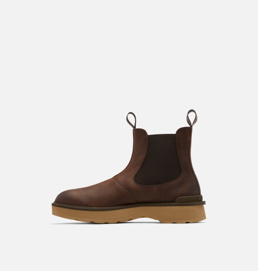 Automne-velours Tan Sorrel Belgium Bottines Chelsea Hi-line Pour Hommes