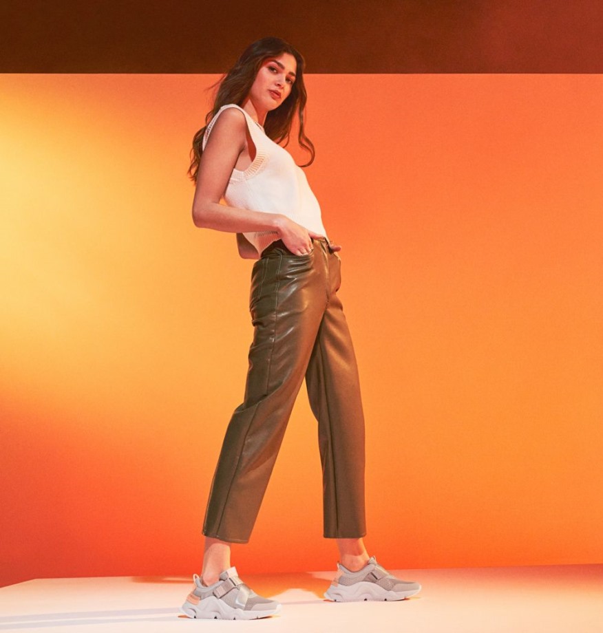 Fawn-sea Salt Sorel Belgique Baskets Kinetic Rnegd Pour Femme