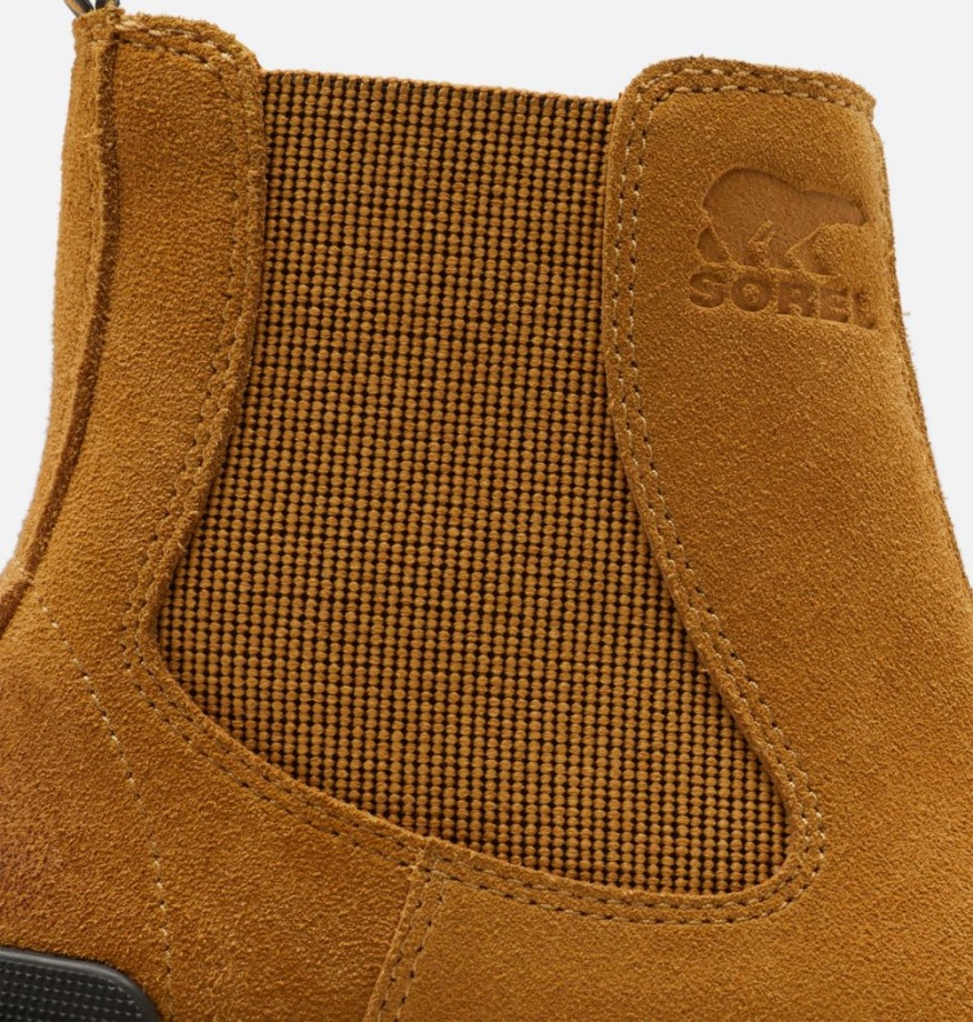 Geo Yellow-Jet Sorel Belgique Botte Chelsea à Talon Haut Pour Femme