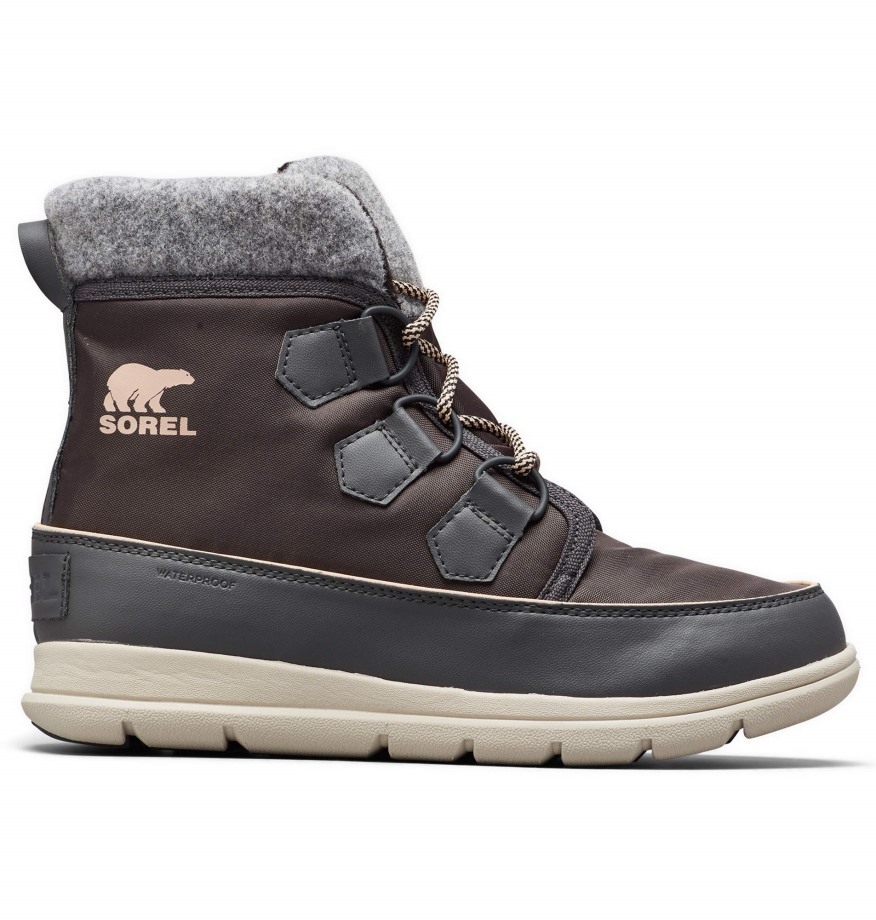Bottes Sorel Explorateur Carnaval Gris Sorel Belgique Pour Femmes