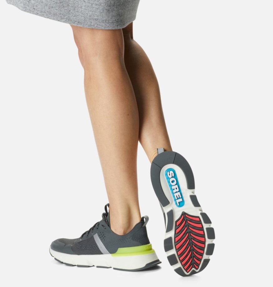 Sorel Belgique Kinetic Rush Glow Sneaker Pour Femme Vert Acide-grill