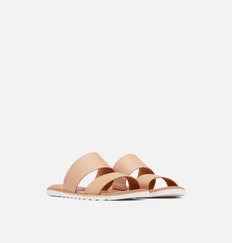 Sandale à Glissière Ella Ii Pour Femme Sorel Belgique Beige Honnête