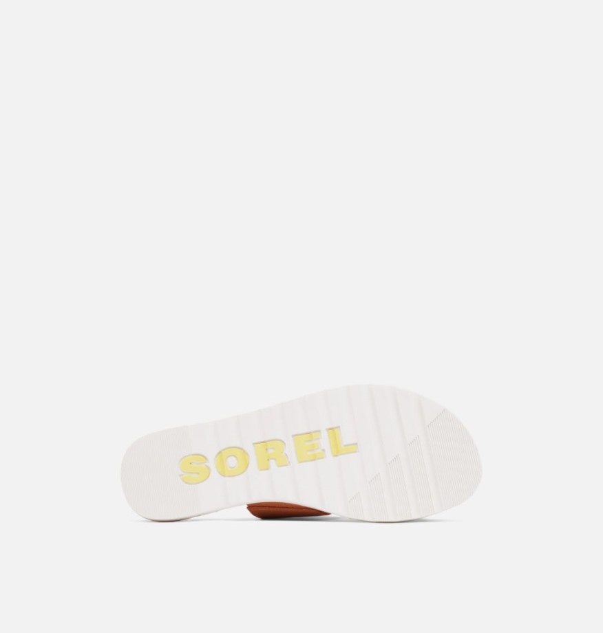 Sandale à Glissière Ella Ii Pour Femme Sorel Belgique Beige Honnête