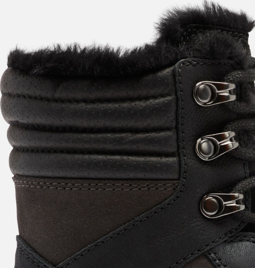 Sorel Belgique Lennox Lace Cosy Stkd Boot Jet-black