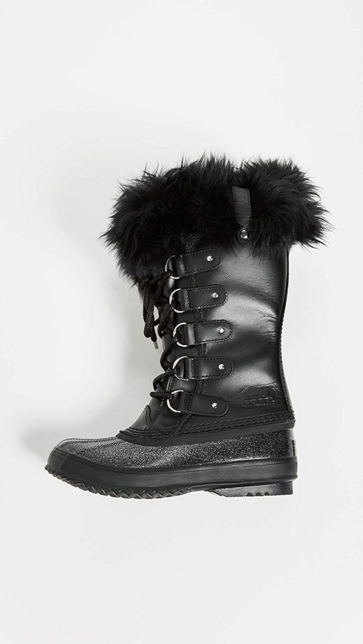Joan Of Arctic Lux Shearling Cuff Sorel Bottes Sorel Belgique Noir