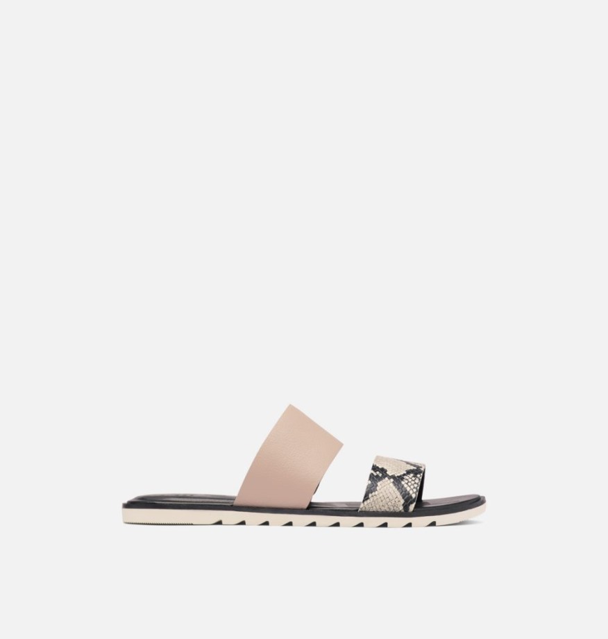 Sorel Belgique Ella Ii Slide Sandale Femme Mauve Vapeur