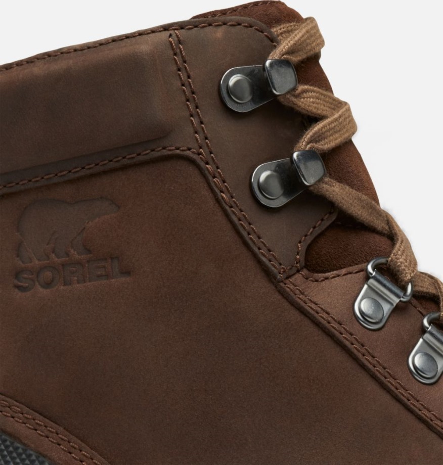 Sorel Belgique Tabac-Noir Ankeny II Mid Botte Imperméable Homme