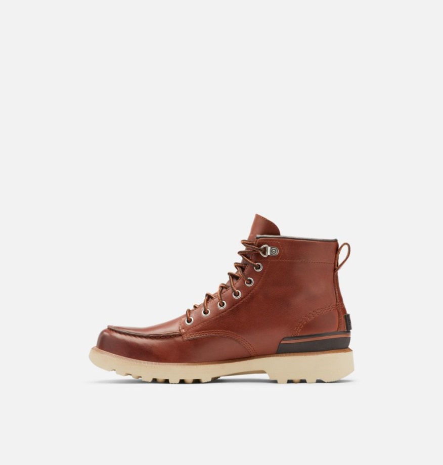 Sorel Belgique Botte Mocassin Caribou Caramel Foncé Pour Homme