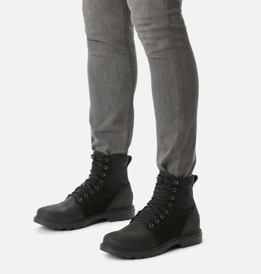 Botte Carson Six Homme Noir-dark Stone Sorel Belgique