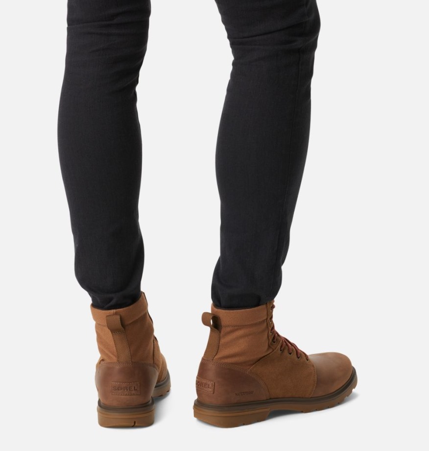 Sorel Belgique Velours Tan-umber Carson Six Botte Homme