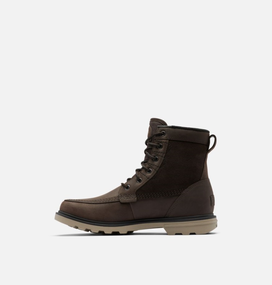 Sorel Belgique Bottes D'hiver Imperméables Carson Storm Ii Brun Noirci Pour Hommes