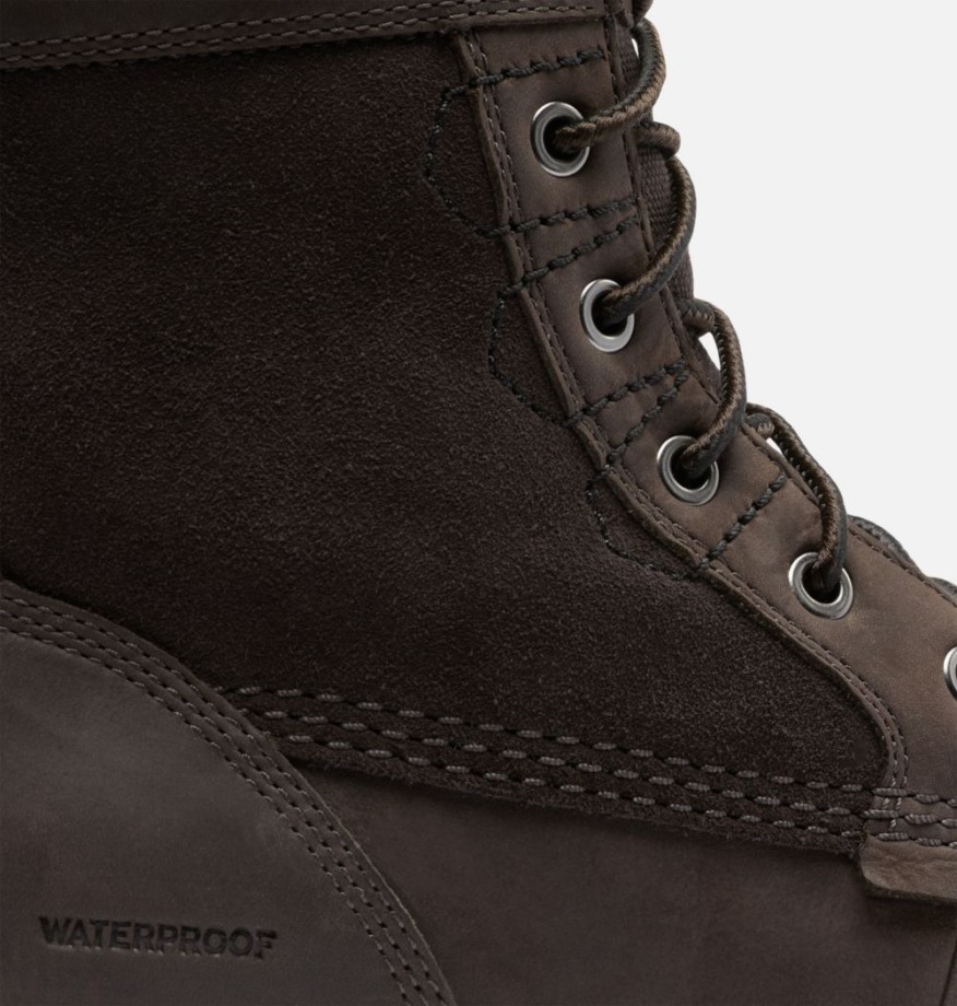 Sorel Belgique Bottes D'hiver Imperméables Carson Storm Ii Brun Noirci Pour Hommes