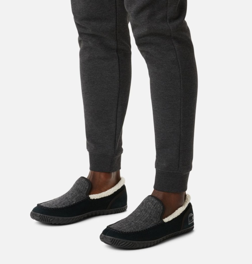 Sorel Belgique Pantoufle Dude Moc Homme Grill-noir