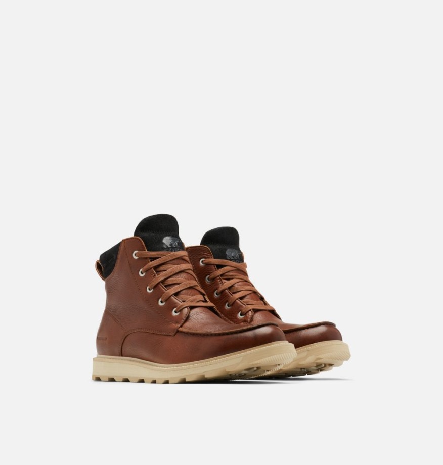 Sorel Belgique Gaucho Tan-oatmeal Madson Ii Moc Toe Boot Homme