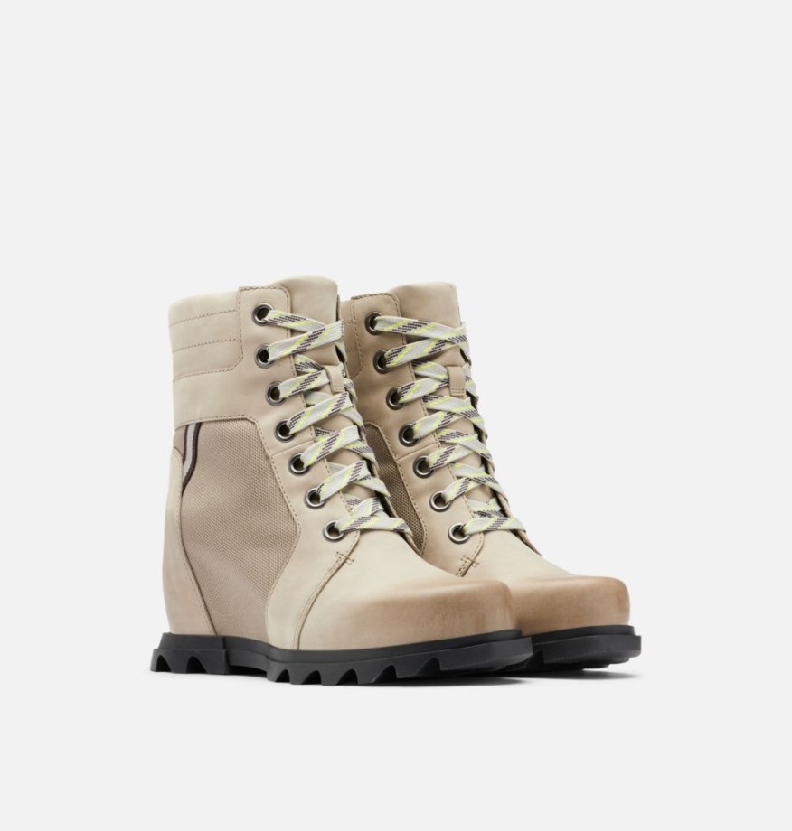 Omega Taupe-noir Sorel Belgique Joan Of Arctic Wedge Iii Lexie Chausson Pour Femme