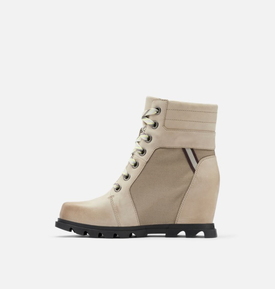 Omega Taupe-noir Sorel Belgique Joan Of Arctic Wedge Iii Lexie Chausson Pour Femme