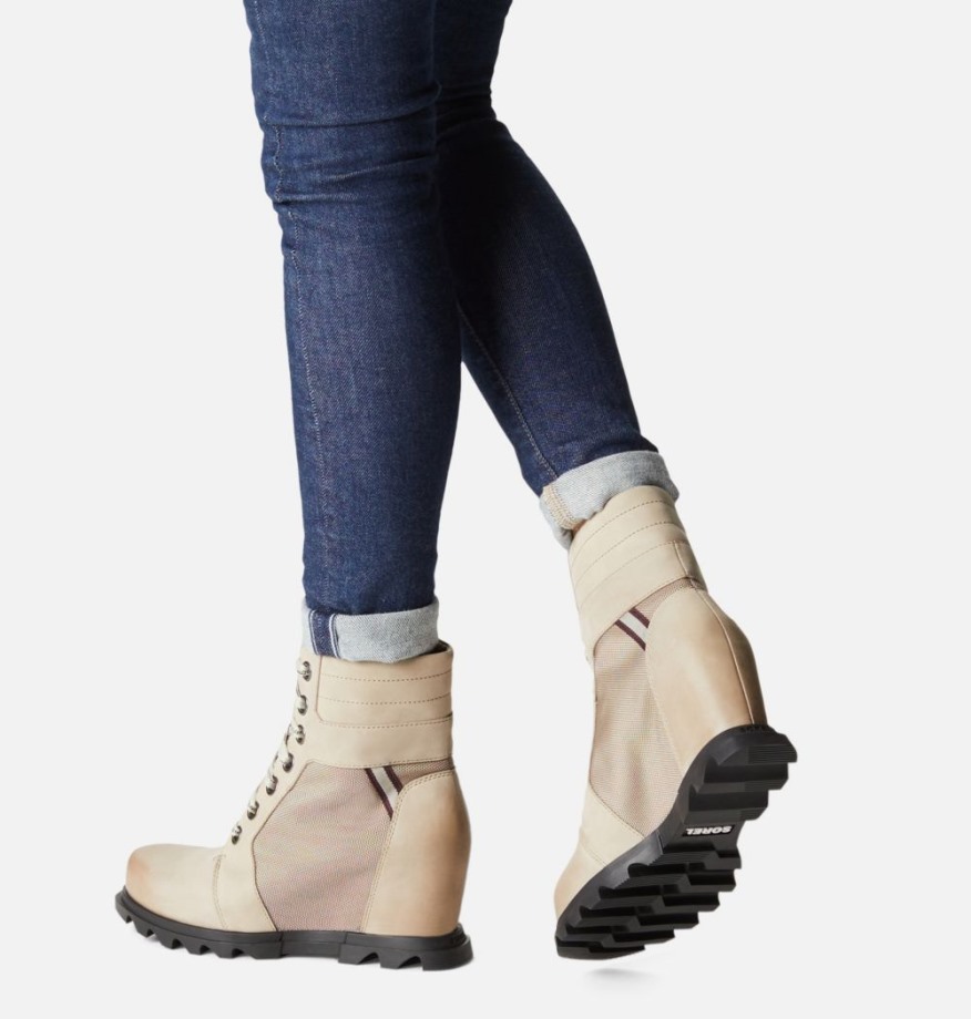 Omega Taupe-noir Sorel Belgique Joan Of Arctic Wedge Iii Lexie Chausson Pour Femme