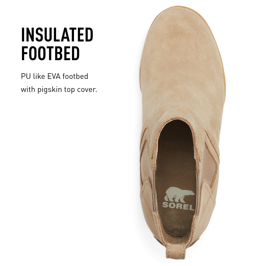 Sorel Belgique 1870231 Botte Mode Femme Omega Gomme Taupe 2