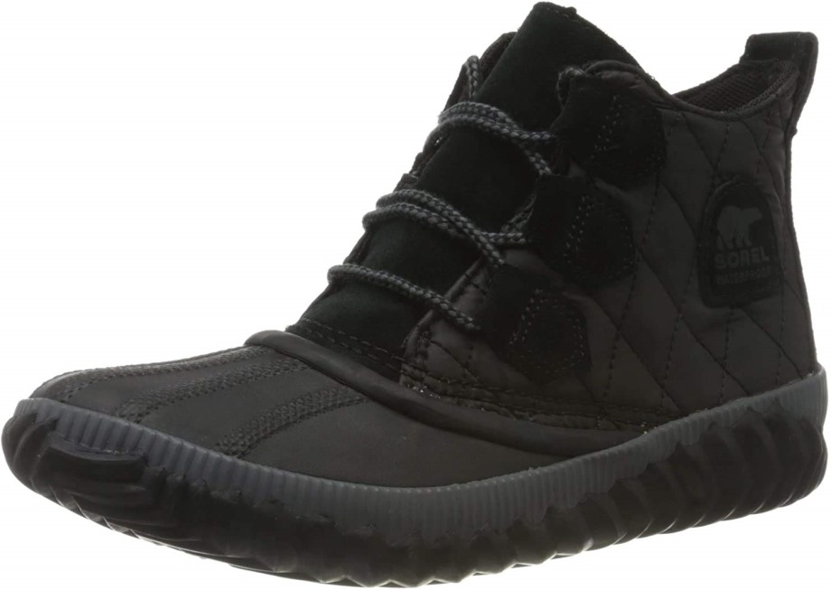 Noir Sorel Belgique Out N About Plus Lux Sorel Bottes Femmes Chaussures