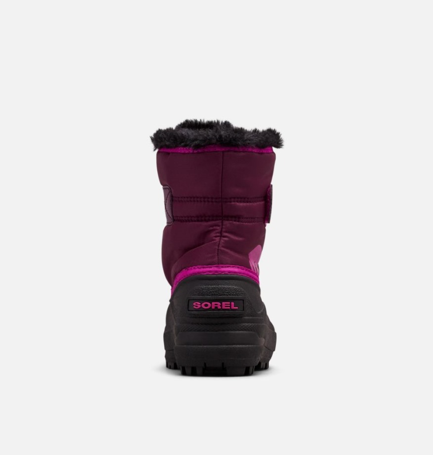 Sorel Belgique Bottes Commandant De Neige Pour Enfants Violet Dahlia-groovy Rose