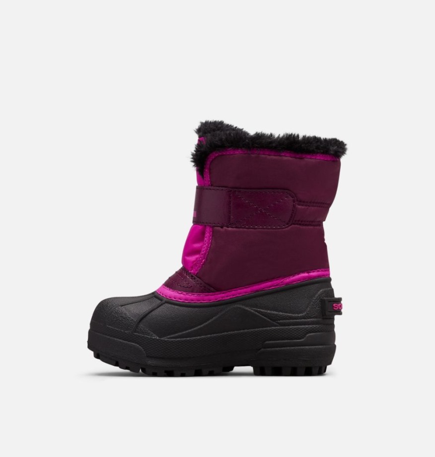 Sorel Belgique Bottes Commandant De Neige Pour Enfants Violet Dahlia-groovy Rose