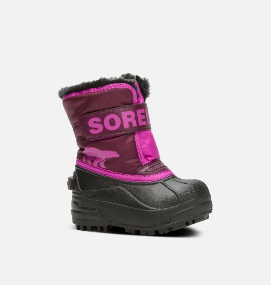 Violet Dahlia-groovy Rose Sorel Belgique Tout-petit Snow Commander Sorel Bottes
