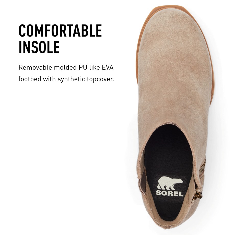 Sorel Belgique Femme Joan Of Arctic Wedge Iii Zip Sorel Bottes Quarry-gum 2