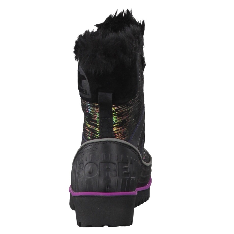 Sorel Belgium Black Bright Plum Enfant Ren's Tivoli II-K