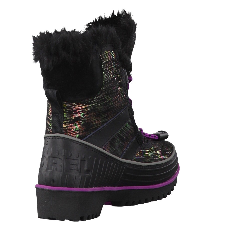 Sorel Belgium Black Bright Plum Enfant Ren's Tivoli II-K