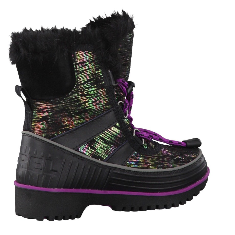 Sorel Belgium Black Bright Plum Enfant Ren's Tivoli II-K