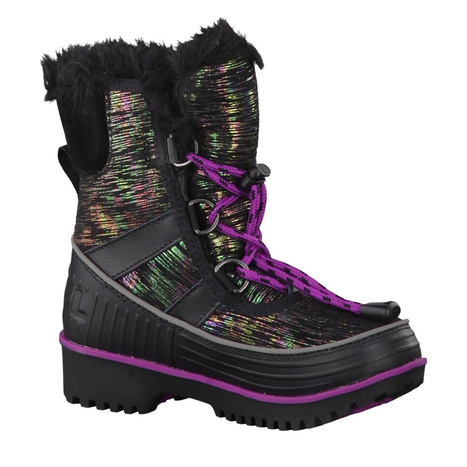 Sorel Belgium Black Bright Plum Enfant Ren's Tivoli II-K
