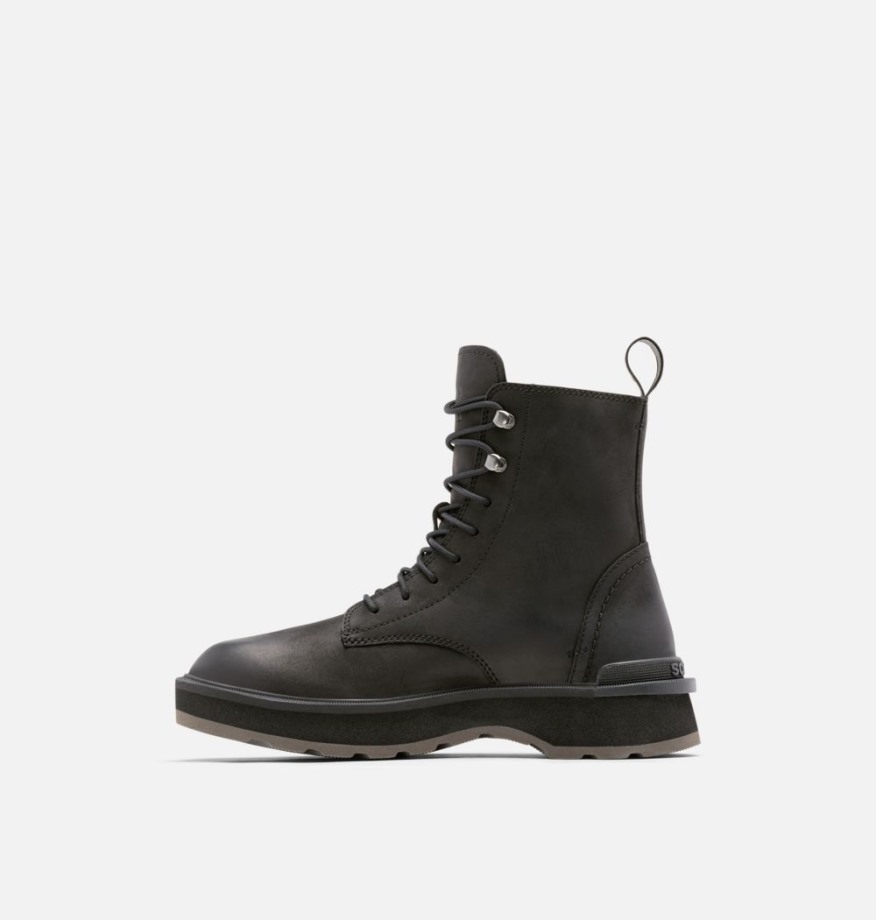 Botte à Lacets Sorel Belgique Black-jet Pour Femmes