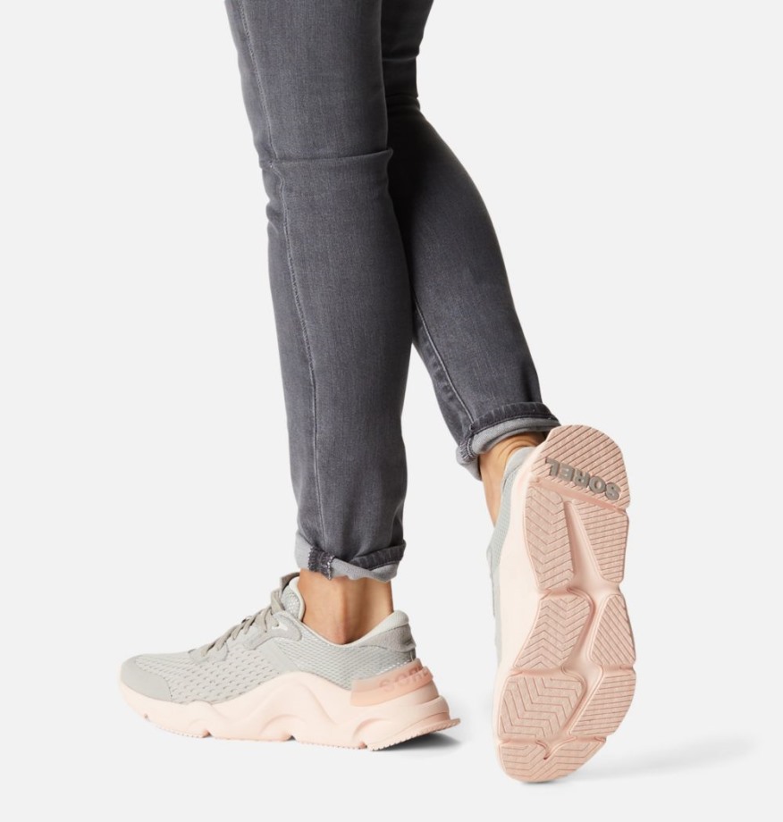 Sorel Belgique Baskets à Lacets Cinétiques Rnegd Pour Femmes Noir-laser Rouge