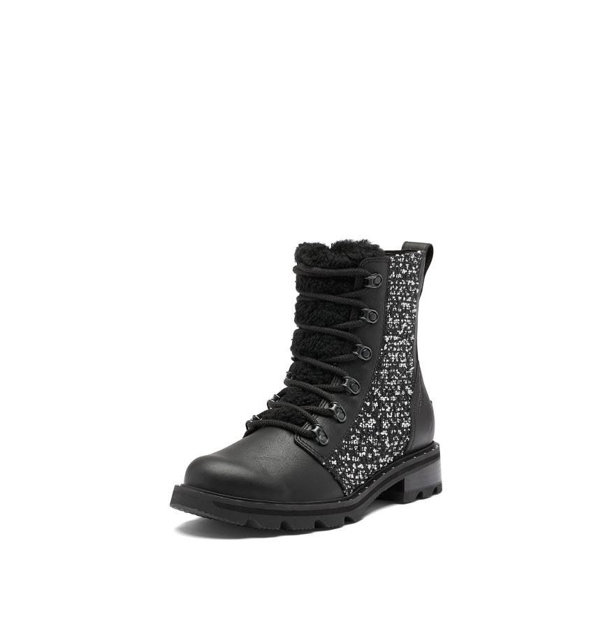Sorel Belgique Black-sea Salt Bottes De Pluie Confortables En Dentelle Lennox Pour Femmes