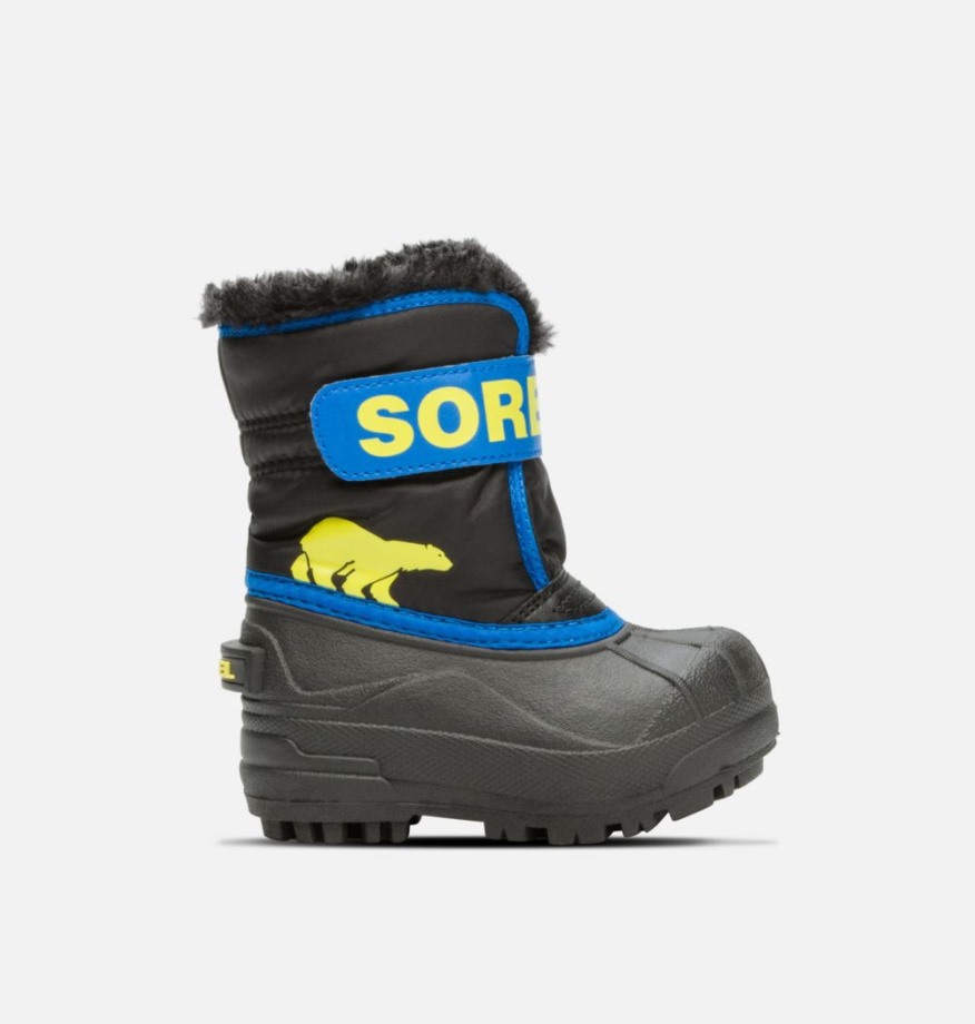 Sorel Belgique Snow Commander Sorel Bottes Black-super Blue