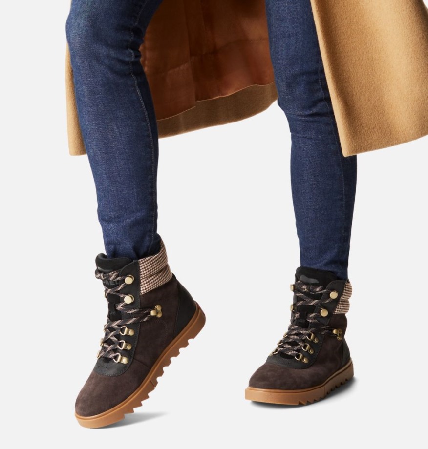 Sorel Belgique Bottes De Randonnée Joan Of Arctic Next Lite Pour Femmes Marron Noirci