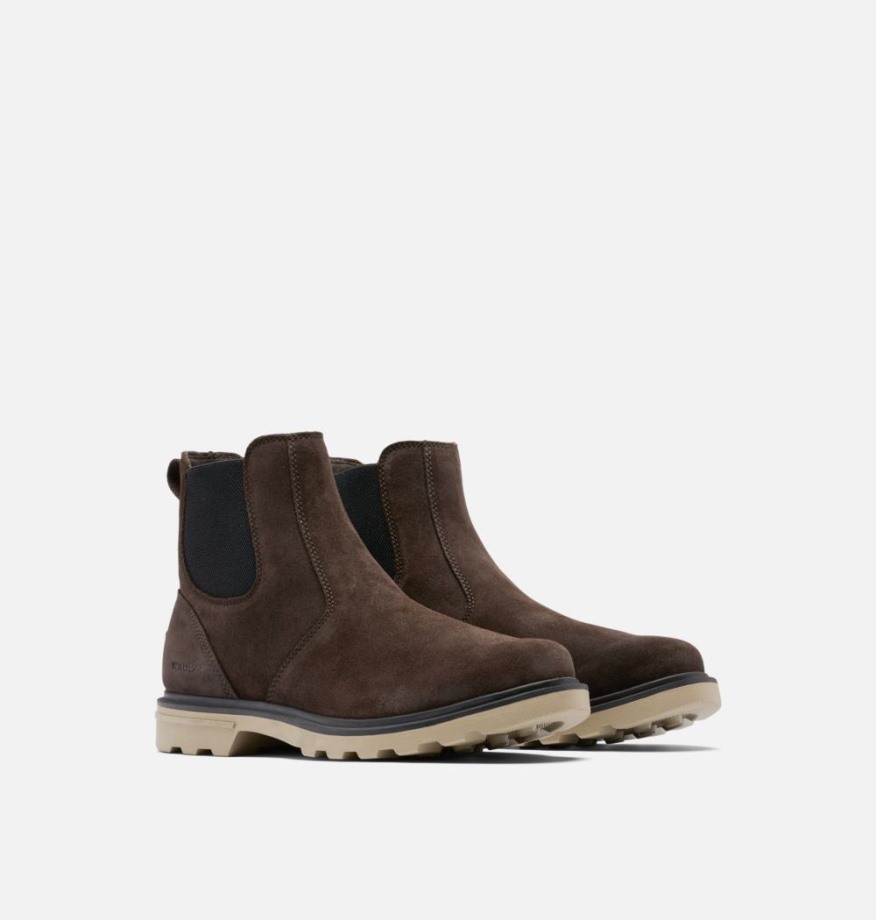 Sorel Belgique Carson Chelsea Boot Homme Noirci Marron-Kaki Ii