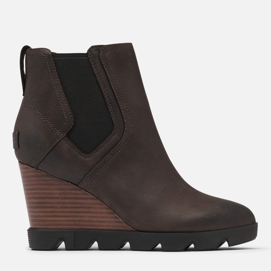 Sorel Belgique Noirci Marron/blanc Femme Joan Uptown Chelsea Pluie Imperméable