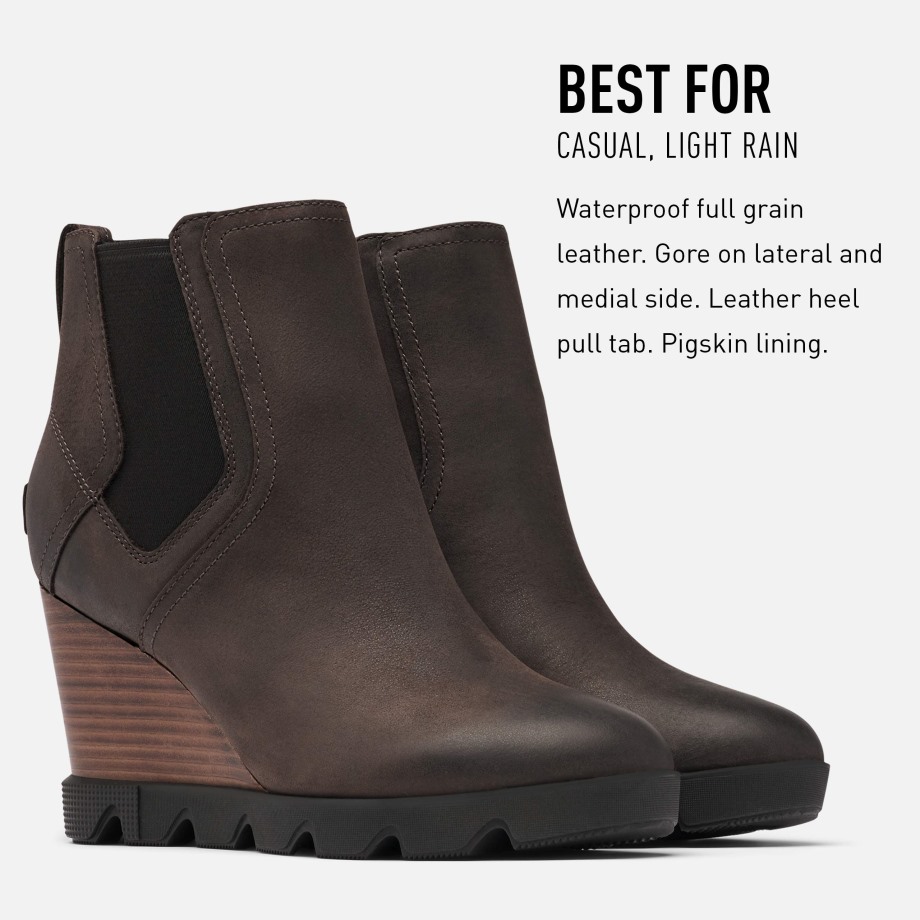 Sorel Belgique Noirci Marron/blanc Femme Joan Uptown Chelsea Pluie Imperméable