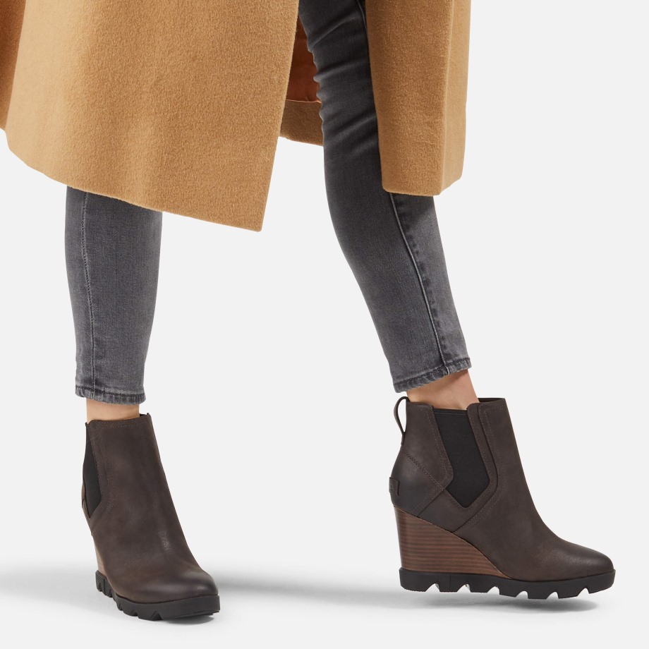 Sorel Belgique Noirci Marron/blanc Femme Joan Uptown Chelsea Pluie Imperméable