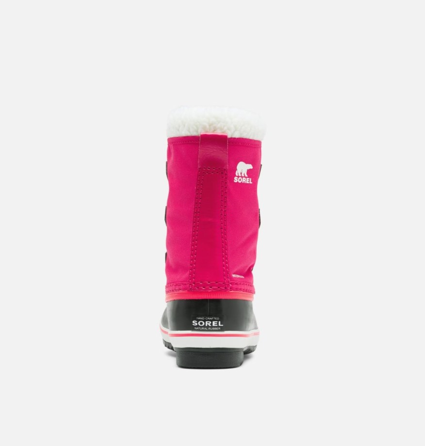 Sorel Belgique Jeunesse Yoot Pac Botte En Nylon Rose Vif