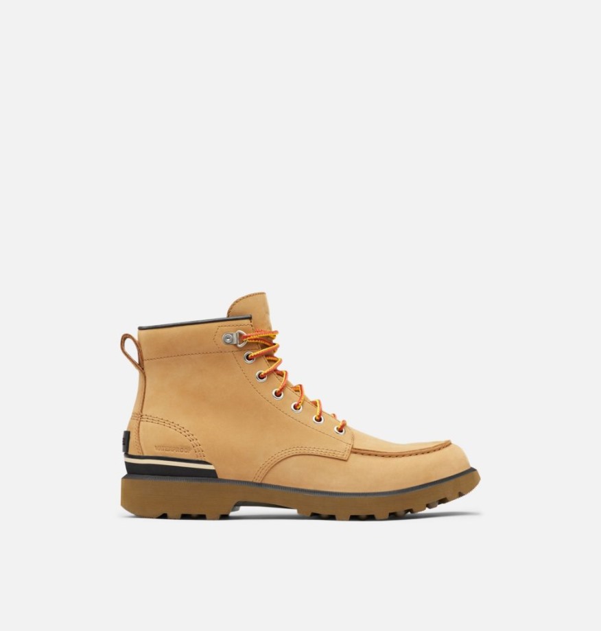 Sorel Belgique Caribou Moc Boot Homme Buff-noir