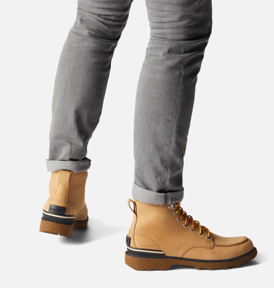 Sorel Belgique Caribou Moc Boot Homme Buff-noir